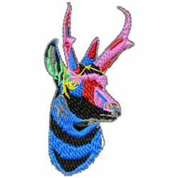 Gazelle Embroidery Design 1 Gazelle Embroidery Design 1